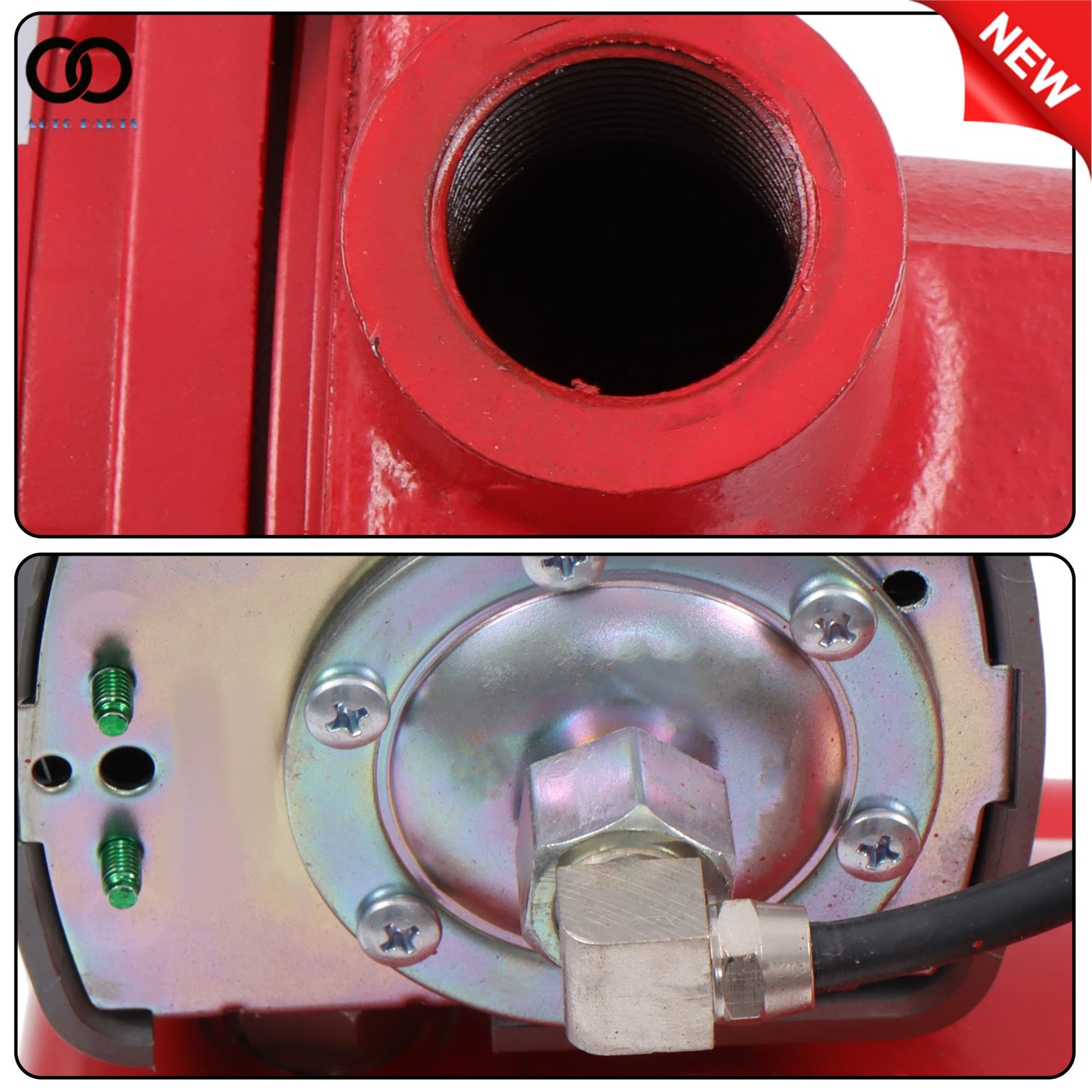 Red 1 HP 23 GPM Dual Voltage 115/230 Volt Cast Iron Shallow Well Jet Pump 602208