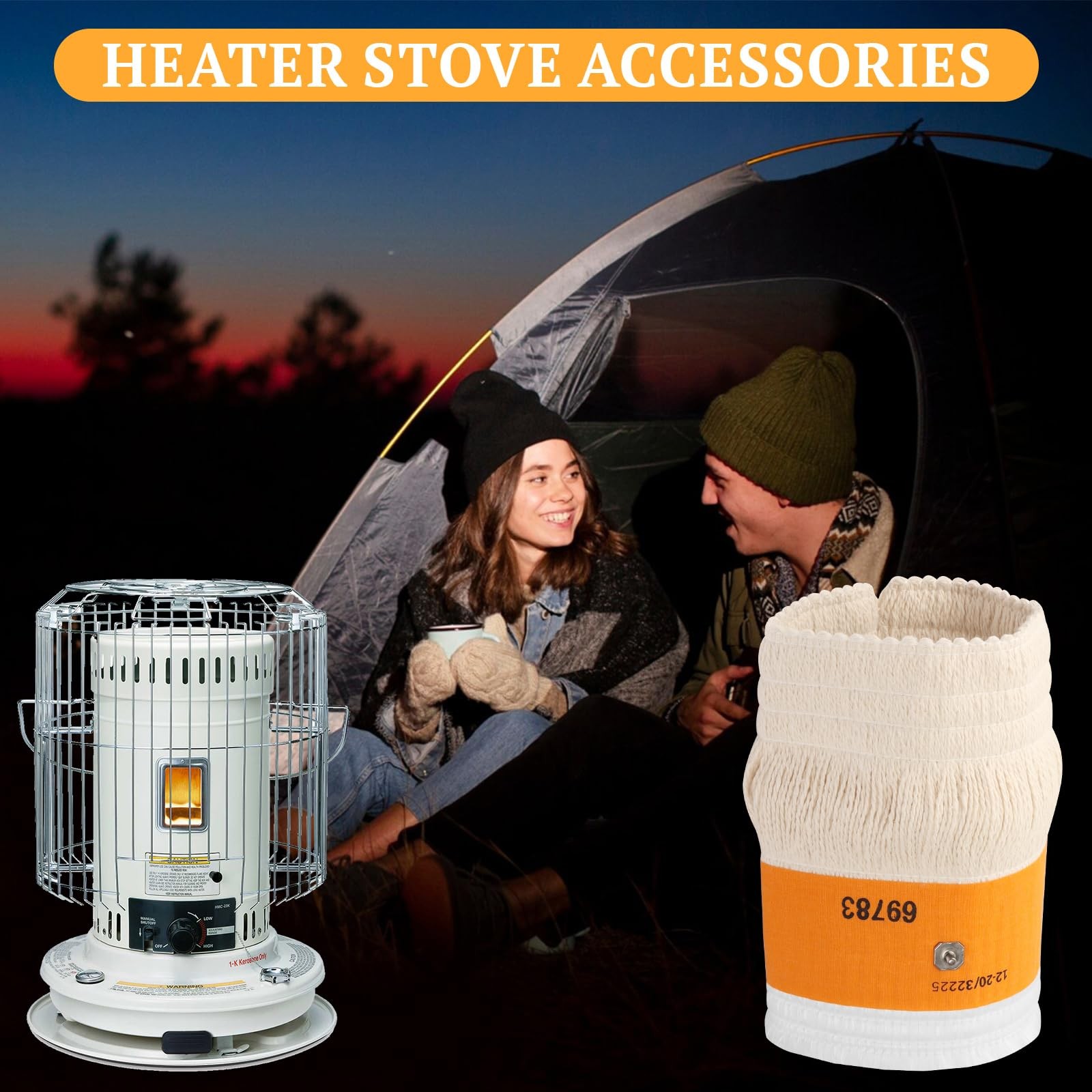 32225 Kerosene Heater Wick Replacement for Kero World KW-24C 7.4″x7.9″, White