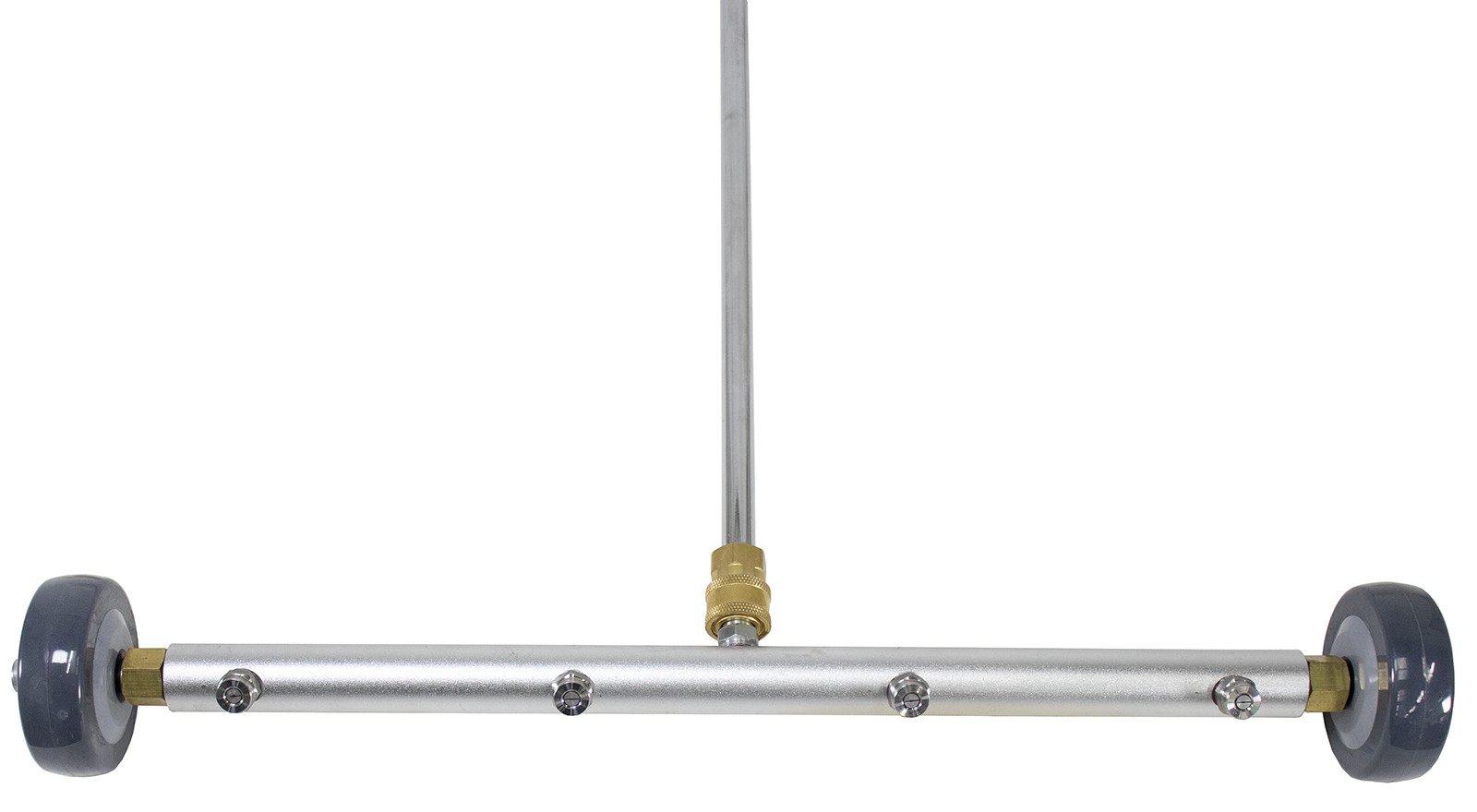 19″ Pressure Power Washer Undercarriage Cleaner 4 Nozzles Swivel Coupler Wheels