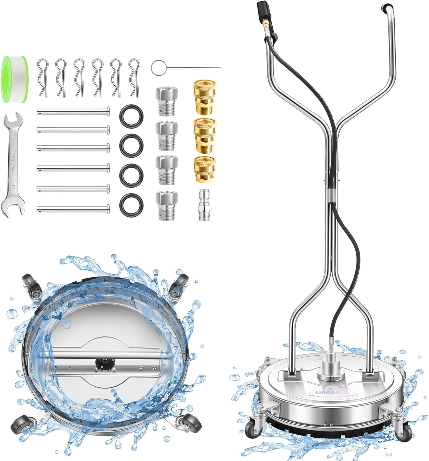 High-Performance 20″ Pressure Washer Attachment – Fast & Easy Surface Cleaning