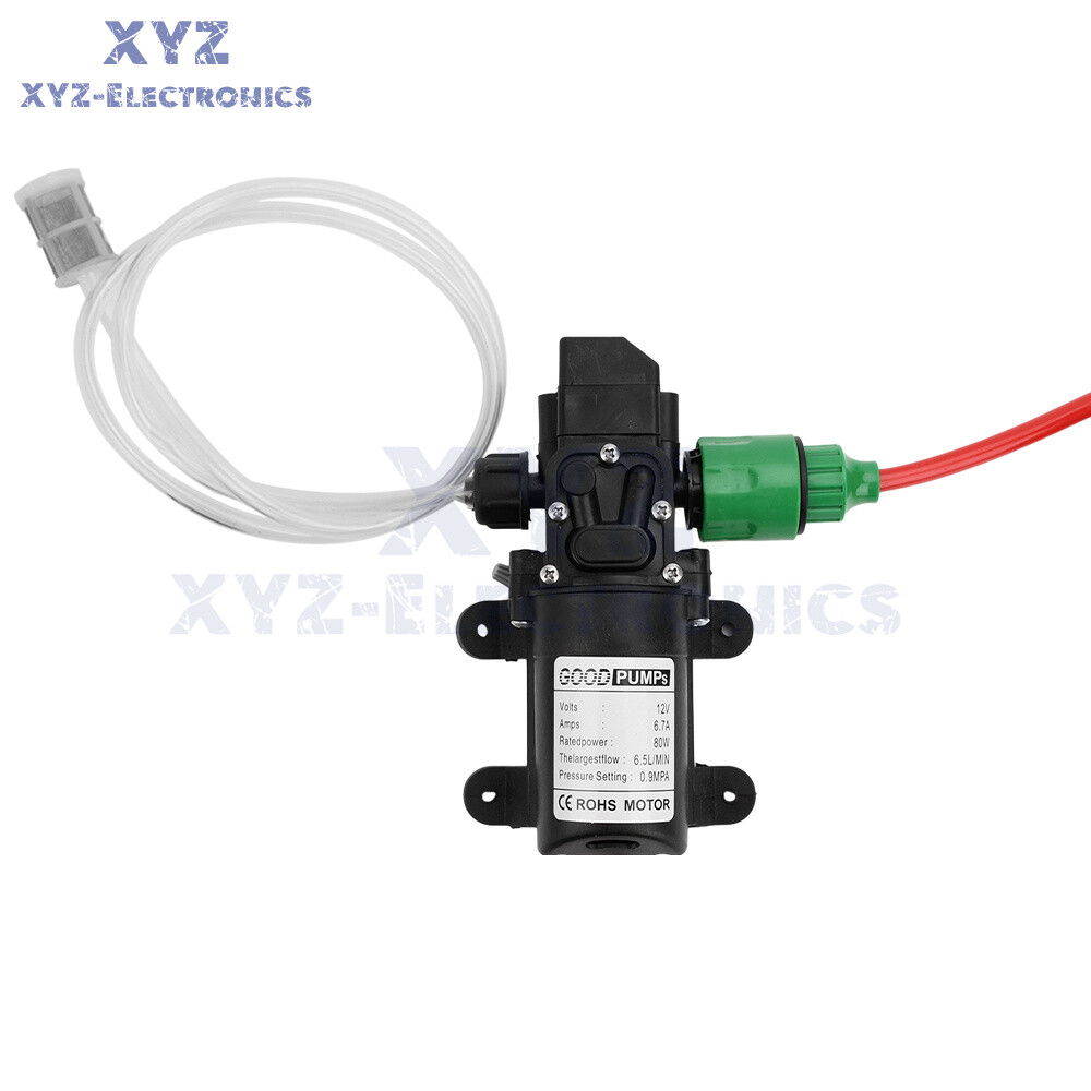 DC12V 80W High Pressure Self-Priming Car Portable Washer Water Pump Kit