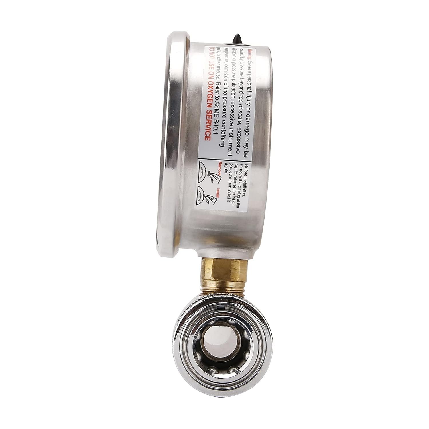 Watflow 2-1/2″ Pressure Washer Pressure Gauge Kit, 3/8 Inch Quick Connect, 0-500