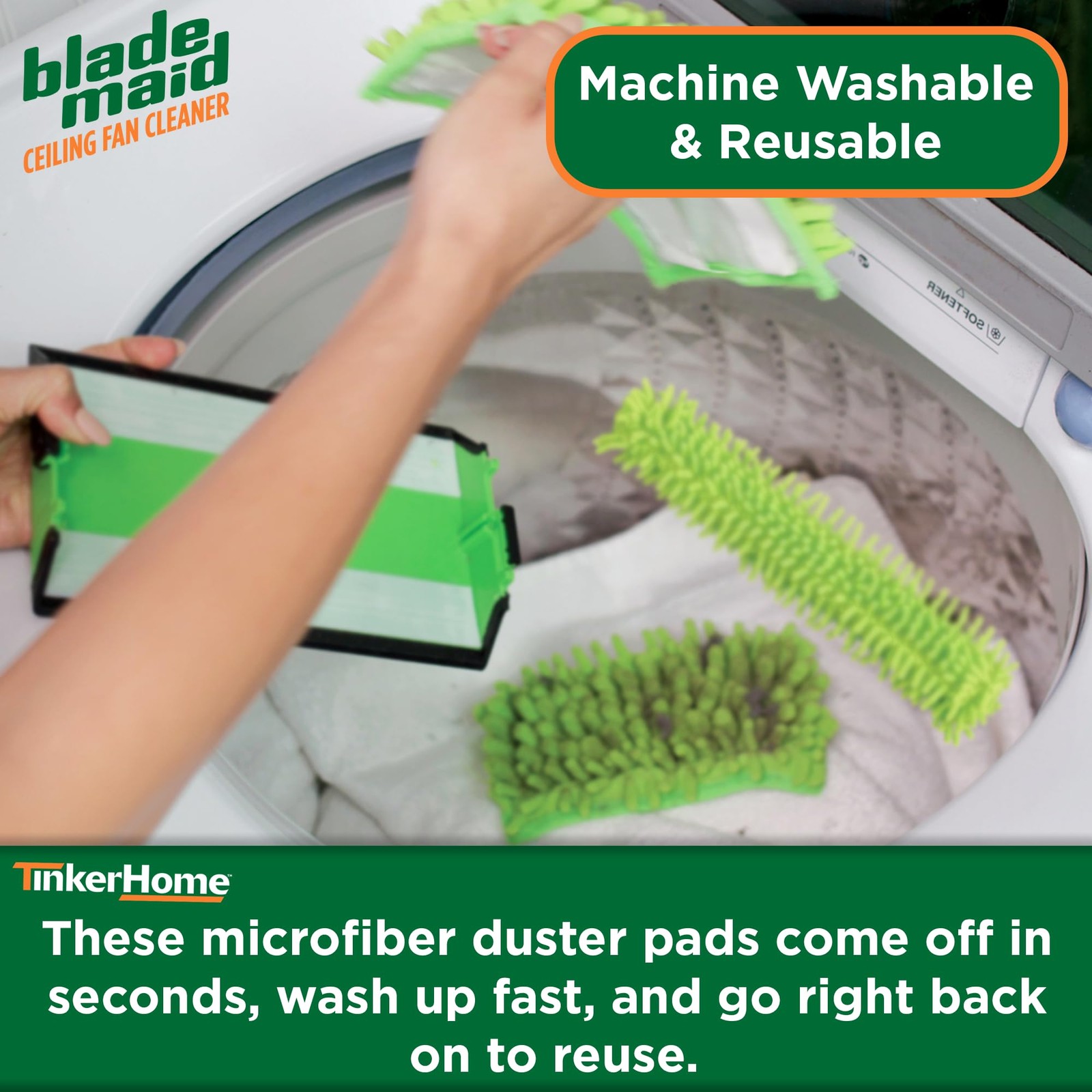 Blade Maid Replacement Microfiber Pads | Pads, Green