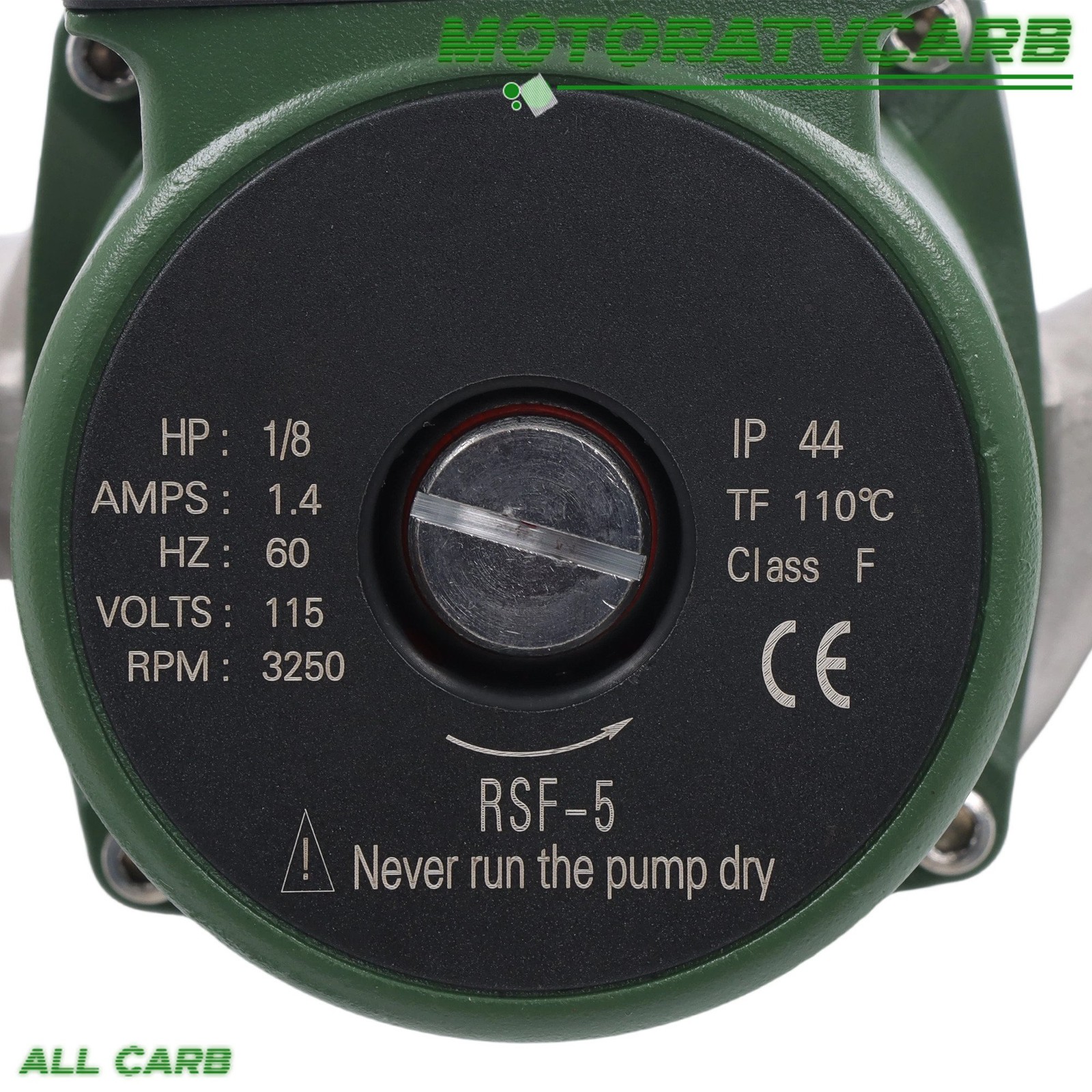 ALL-CARB 009-SF5 Flanged High Velocity Water Circulating Pump 1/8 HP 10GPM 115V