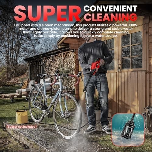 Cordless Pressure Washer for Milwaukee M18 Battery, Portable Cordless Power Wash