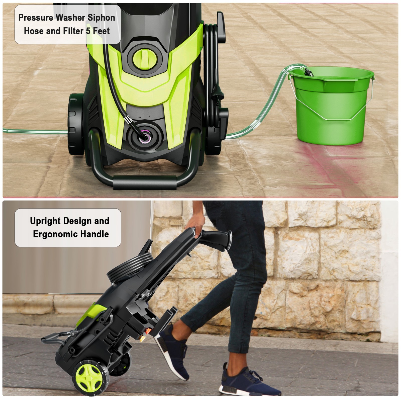 High Pressure Washer 4300PSI 2.8GPM with 4 Quick Connect Nozzles