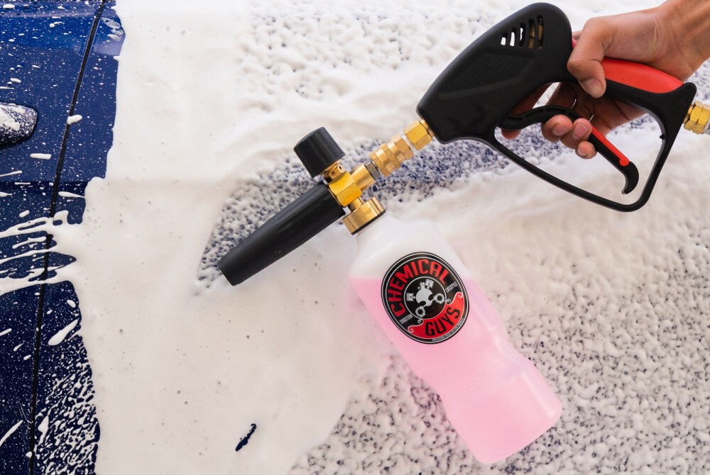 Chemical Guys TORQ 5000 psi Snubby Spray Gun w Foam Cannon Attachment