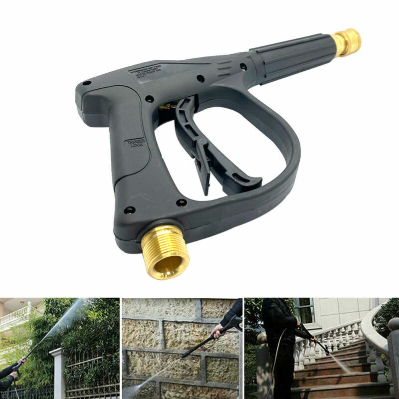 High Pressure Power Washer Spray Gun & Metal Lance & Nozzle For Car House Clean