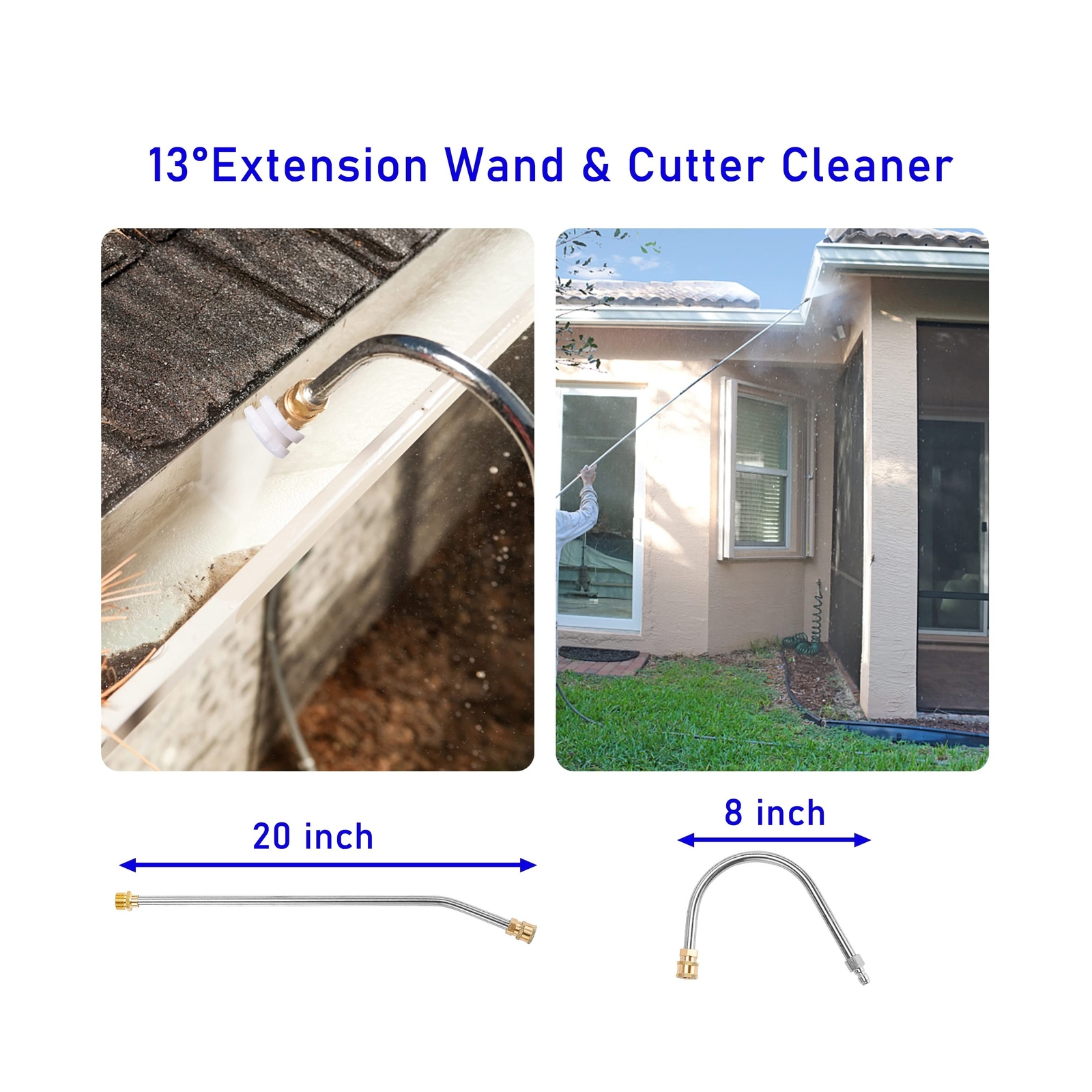M MINGLE Telescoping Pressure Washer Wand, 20 Feet Aluminum High Power Washer…