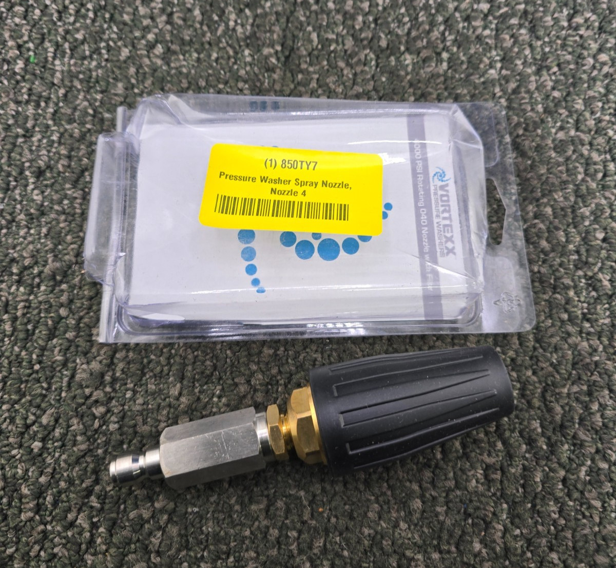 VORTEXX 850TY7: Pressure Washer Spray Nozzle 4 Nozzle Size 4,000PSI 5 GPM Rotary
