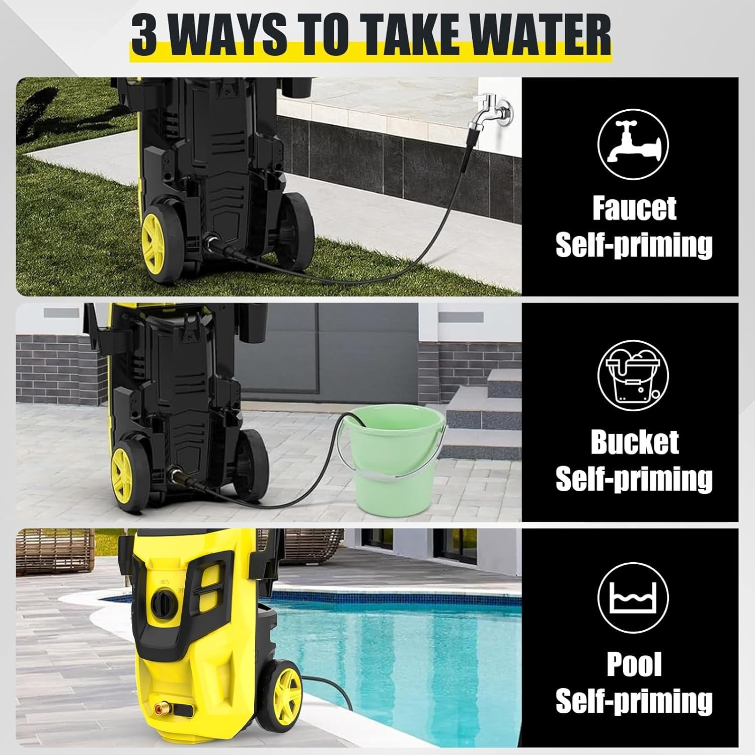 Acquax Electric Pressure Washer 4300 PSI 2.8 GPM High Pressure Washer Power Wash