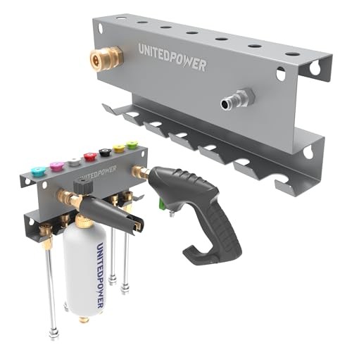 UNITEDPOWER Wall Mount Pressure Washer Gun Holder Silver