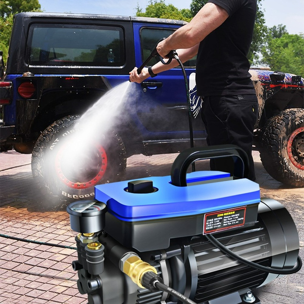 High-pressure Car Wash Machine 220V 2200W Car Washing Gun Household Water Pump\
