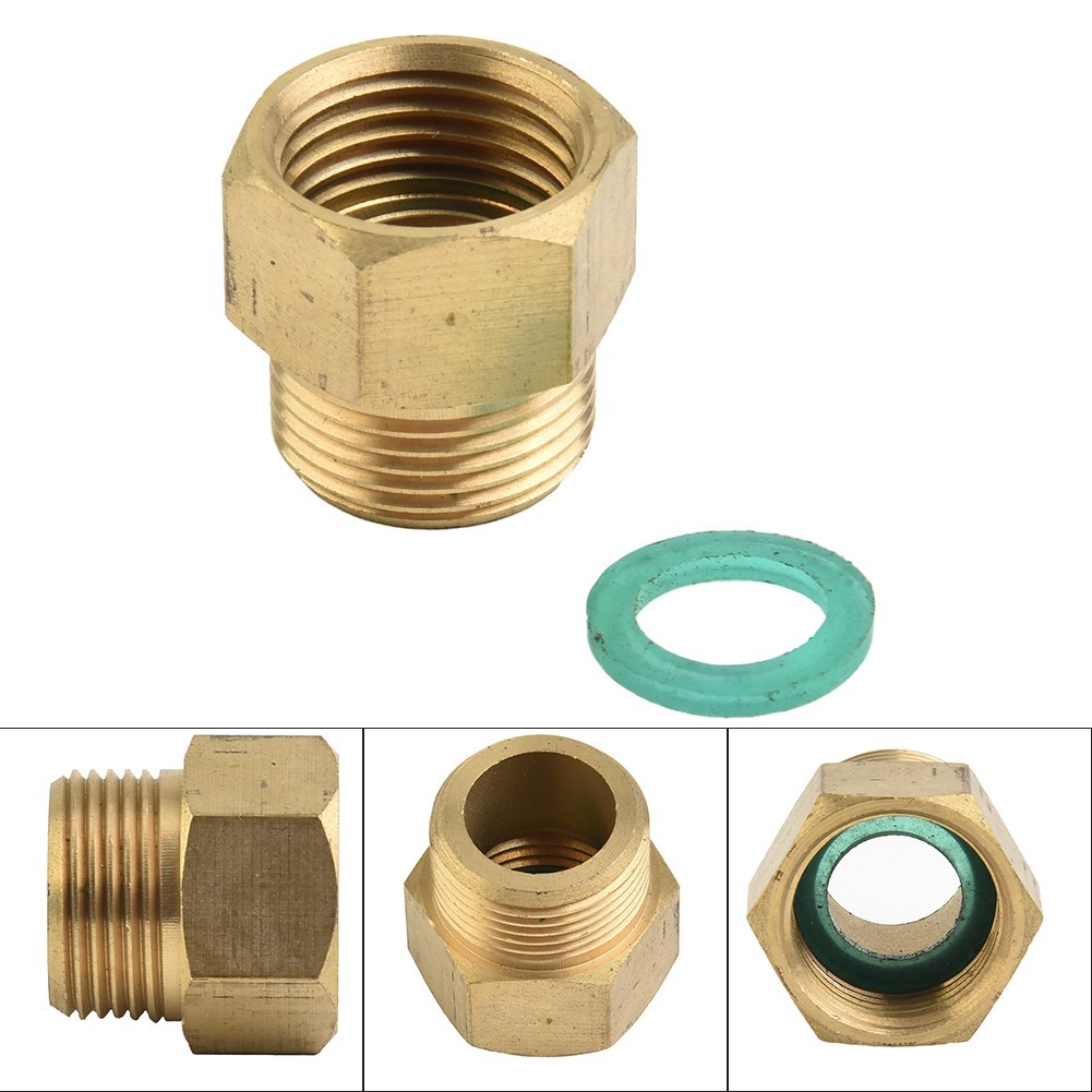 Adapter Accessories 150℃ Brass Female Metric Adapter For M22x1.5 External Thread