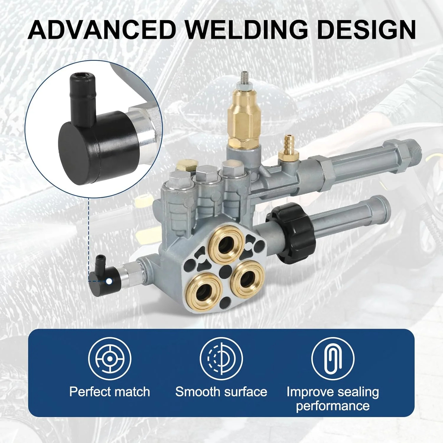 Complete Pump Head with Unloader & Installed Thermal Relief Valve Replacement fo