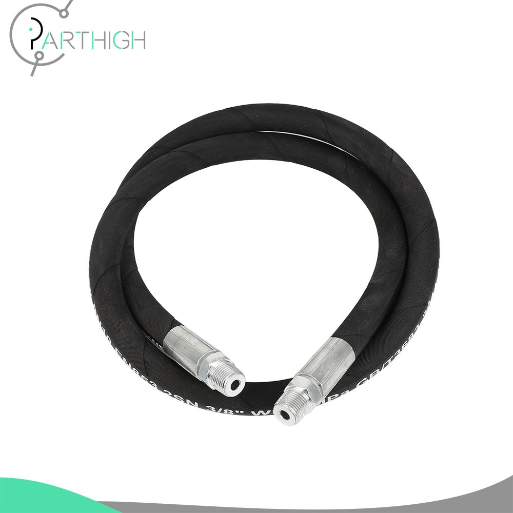 4 FT X 3/8″ Pressure Washer Whip Hose – 4000PSI Swivel NPT Solid M22 Female