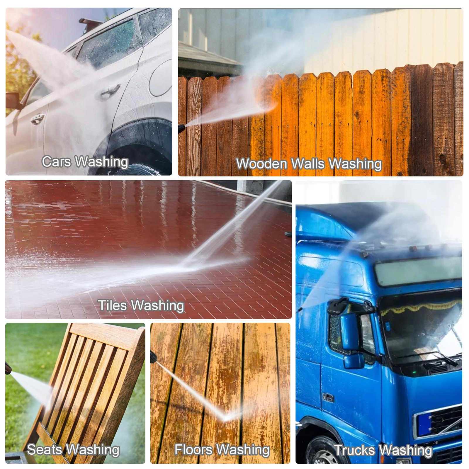 4000PSI Electric High Pressure Washer Smart Control Power Washer for Home, Cars