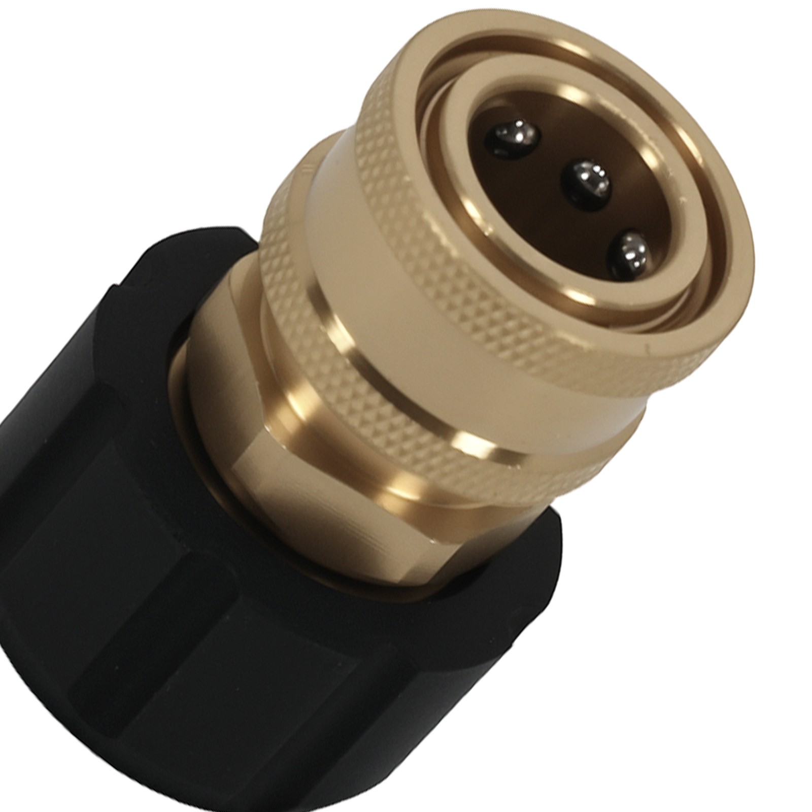 Brass Pressure Washer Adapter M22-14mm Female 3/8″ Quick Connect 5000 PSI