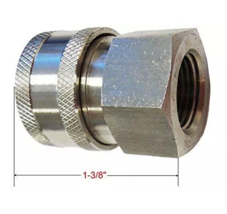 Ultimate Washer 3/8″ Quick Connect Pressure Washer Male and Female Hose Adapter
