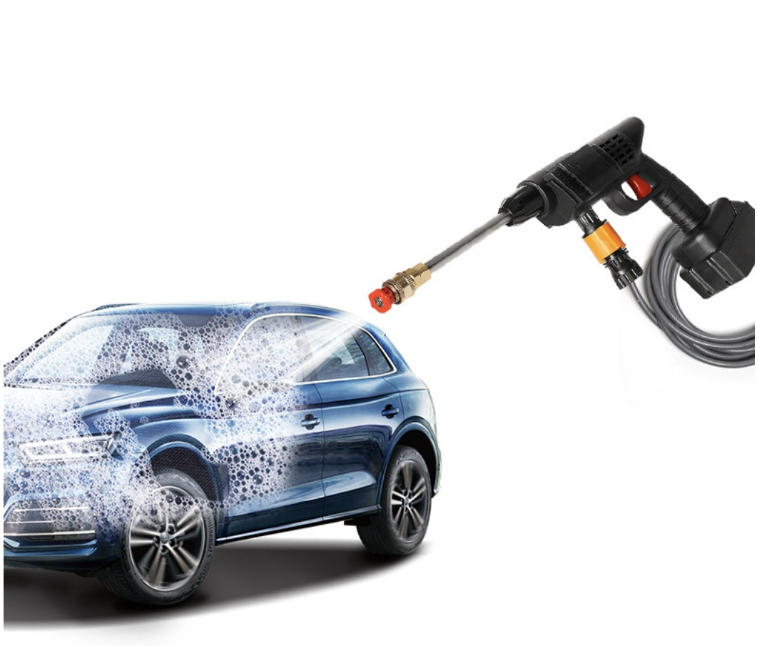 High Pressure Car Jet Wash Cleaner Water Gun 2000W 300 Bar + Battery 48V
