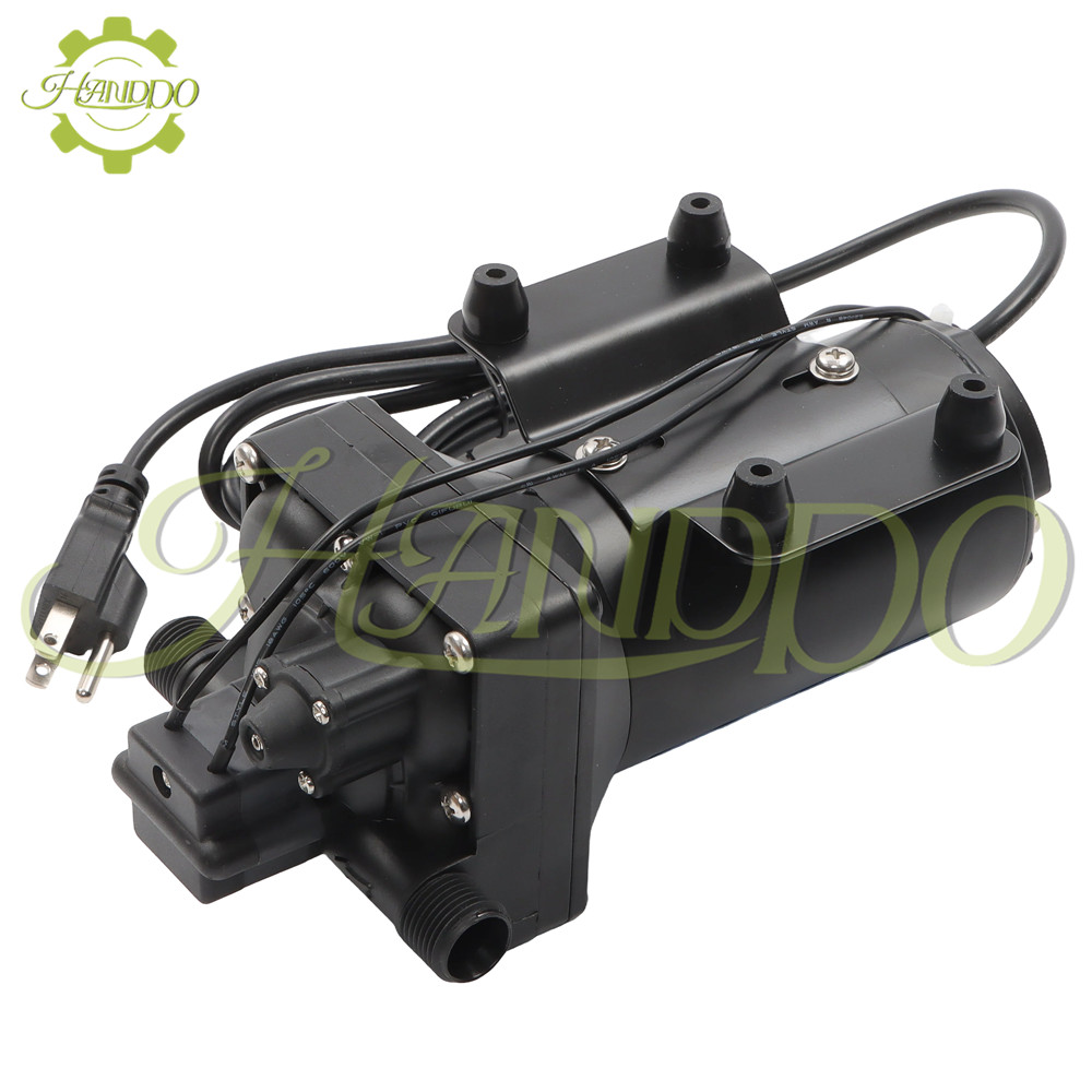 110V AC Water Diaphragm Pump 4-chamber 5.5GPM 75PSI Self Priming RV Water Pump