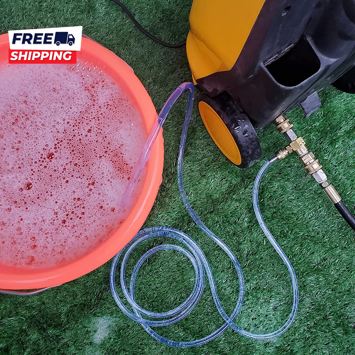 Downstream Injector for Pressure Washer Power Washer Chemical Injector Kit