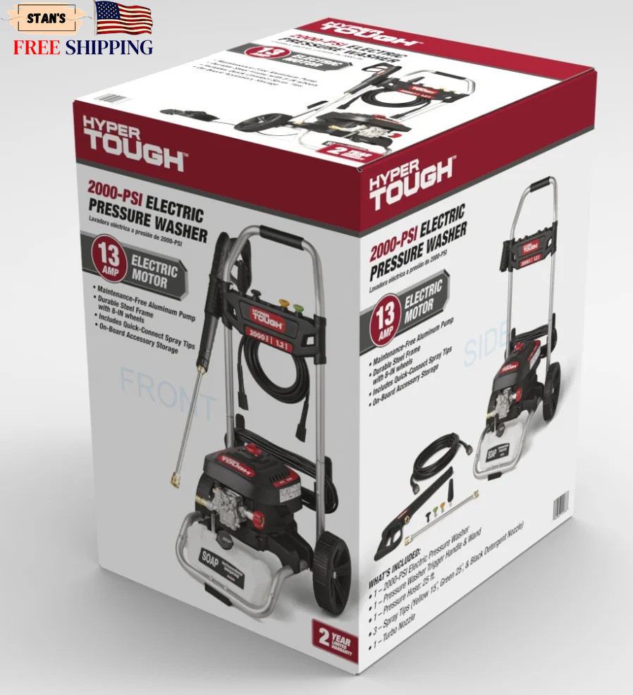 2000 PSI at 1.2 GPM 120 V Electric Powered Cold Water Pressure Washer FREE SHIP