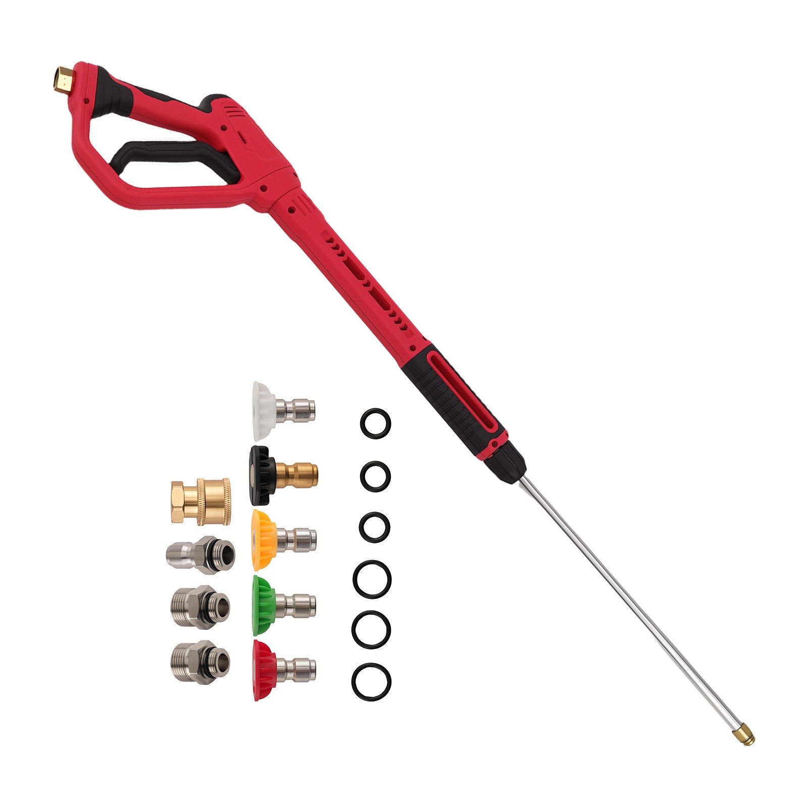 4000PSI Pressure Car Power Washer Gun Spray Wand Lance Nozzle M22 Adapter Kit