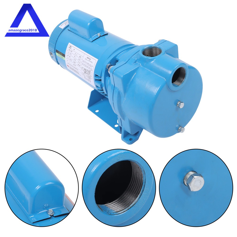 GT15 Self-Priming Centrifugal Pump 1-1/2HP Cast Iron Water Pump 115/230Volt