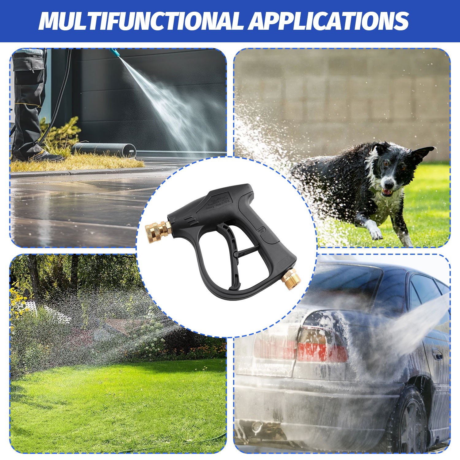 Pressure Power Washer Undercarriage Under Car Cleaner 16″ 4000 PSI Water Broom