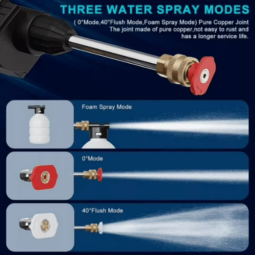 Portable Cordless Electric High Pressure Water Spray Gun Car Washer Cleaner Tool