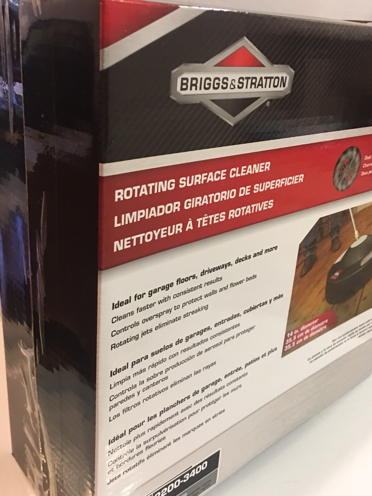 Briggs & Stratton, 14 -in Pressure Washer Rotating Surface Cleaner Scrubber