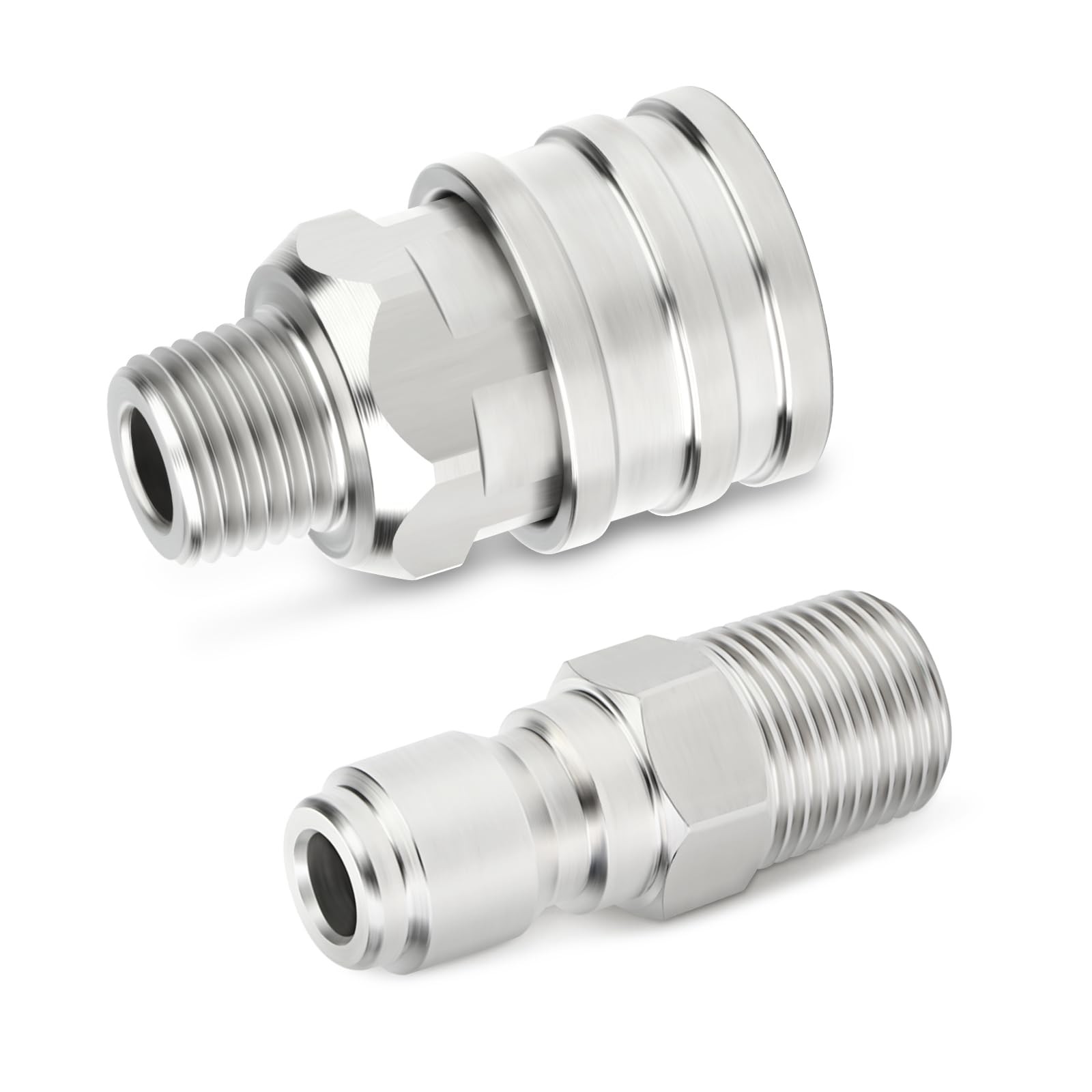6 PCS 304 Stainless Steel 1/4 Inch Female NPT Pressure Washer Quick Connect