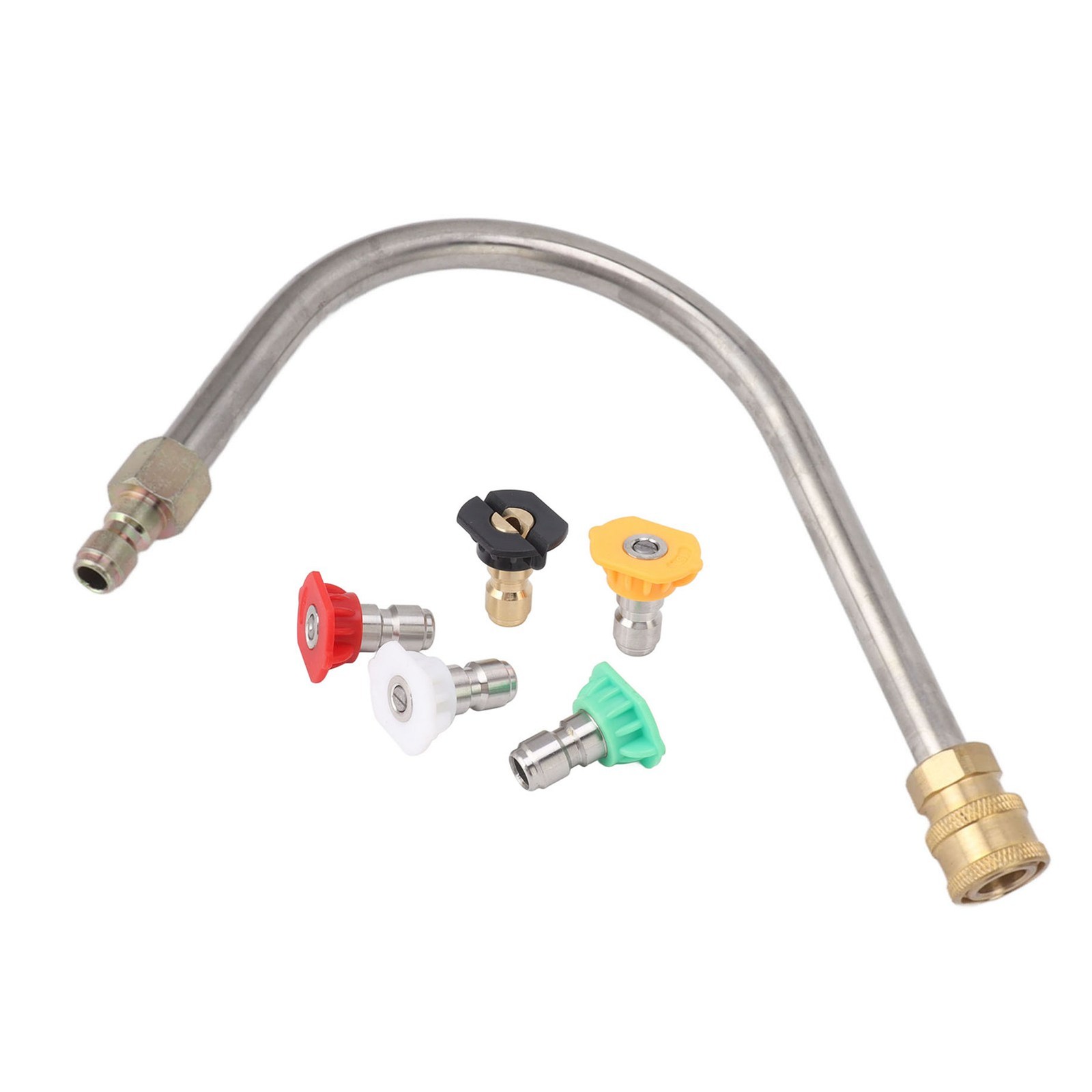 Pressure Washer Extension Wand Stainless Steel Brass 4000psi 1/4 Inch Quick