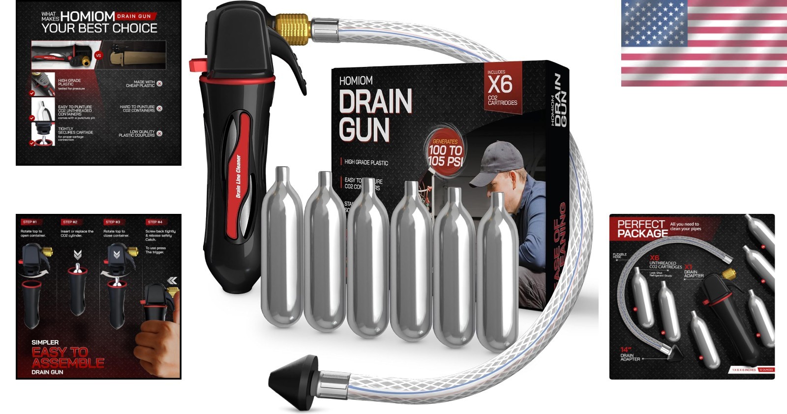 Powerful Gallo Drain Gun – Eco-Friendly CO2 Tool for HVAC Drain Clogs & Cleaning