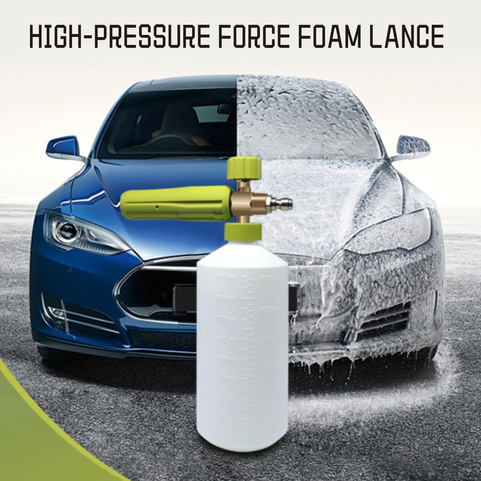 Foam Cannon 1 L Bottle Car Wash Snow Foam Lance with 1/4″ Quick Connector Pre…