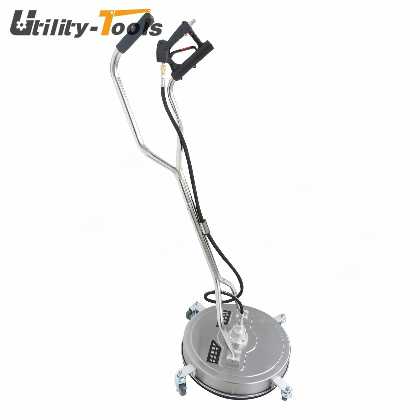 20 Inch Pressure Washer Surface Cleaner Dual Handles 6000PSI Stainless Steel