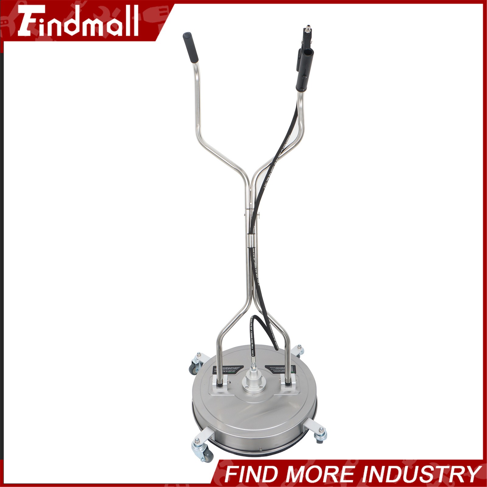 Findmall 20″ Pressure Washer Surface Cleaner w/ Handles & Wheels Quick Connect