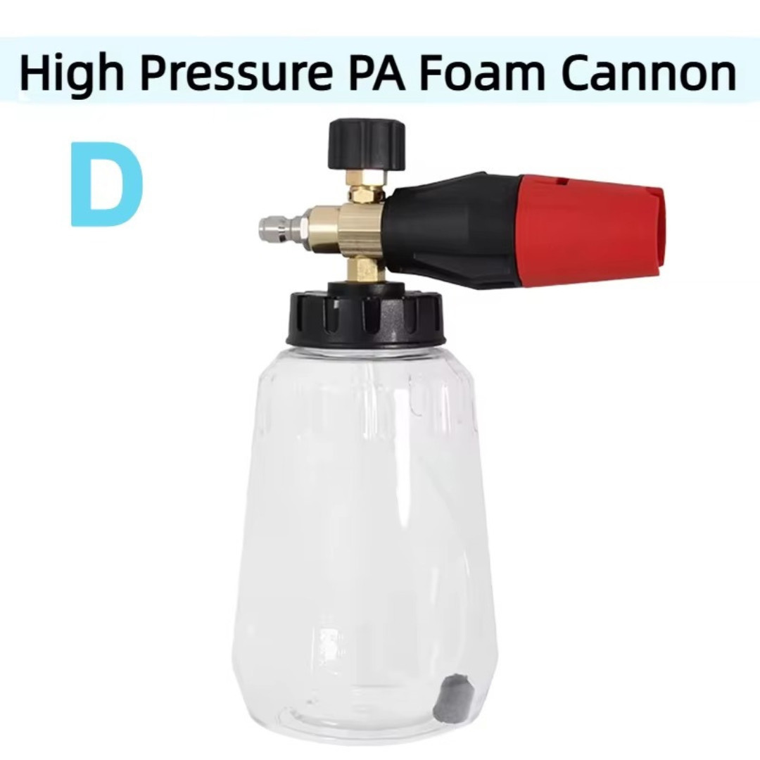 Snow Foam Lance Cannon Soap Bottle Sprayer For Pressure Washer Gun Jet Car Wash