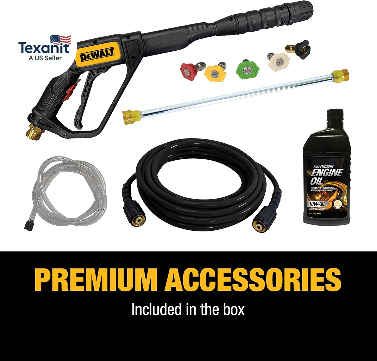 3300 PSI Gas Pressure Washer, 5 Nozzles, Spray Gun, Wand, 25-Ft. Hose, DXPW3300-