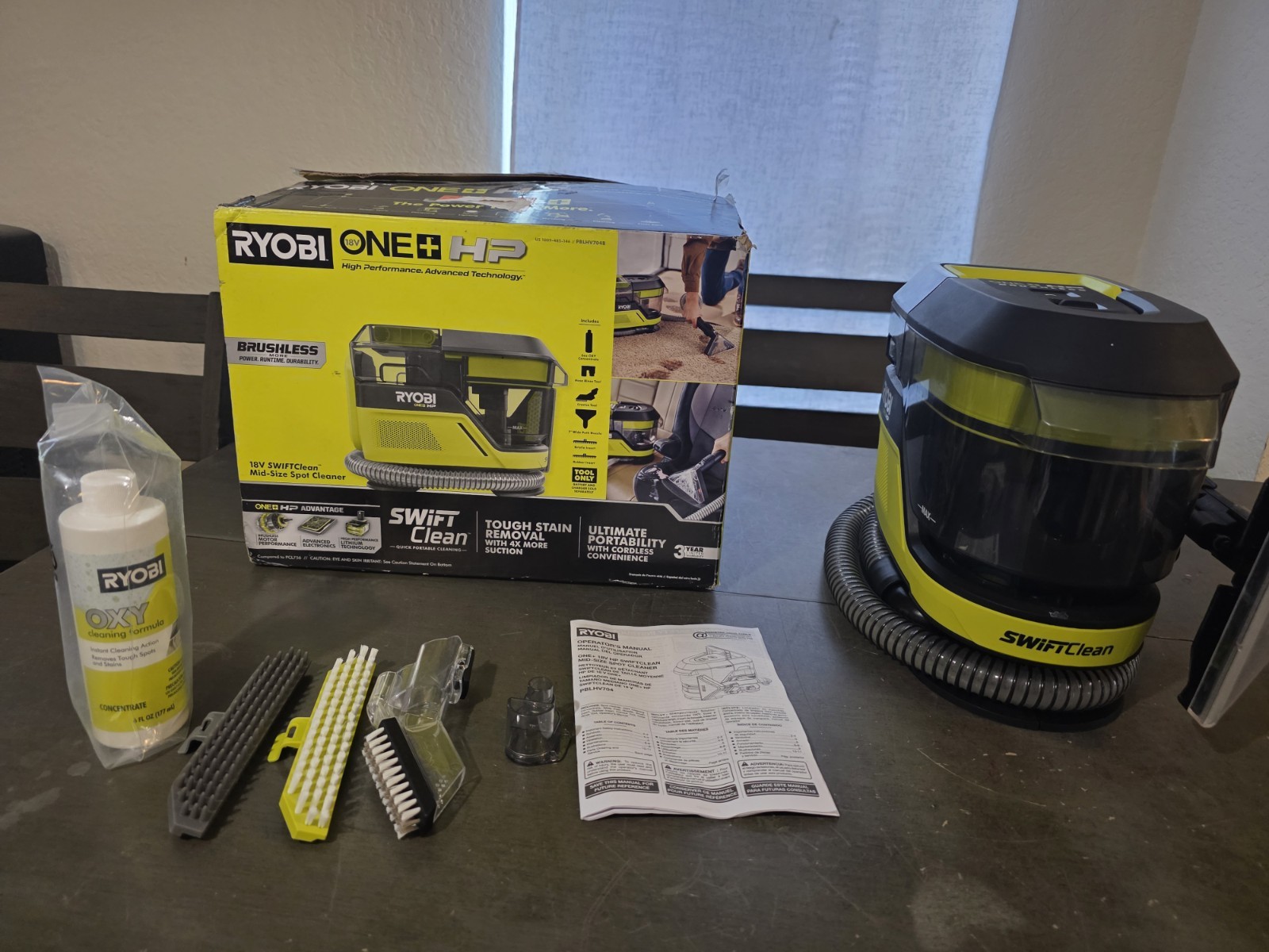 RYOBI HP 18V Brushless Cordless SWIFTClean Mid-Size Spot Cleaner (Tool Only)
