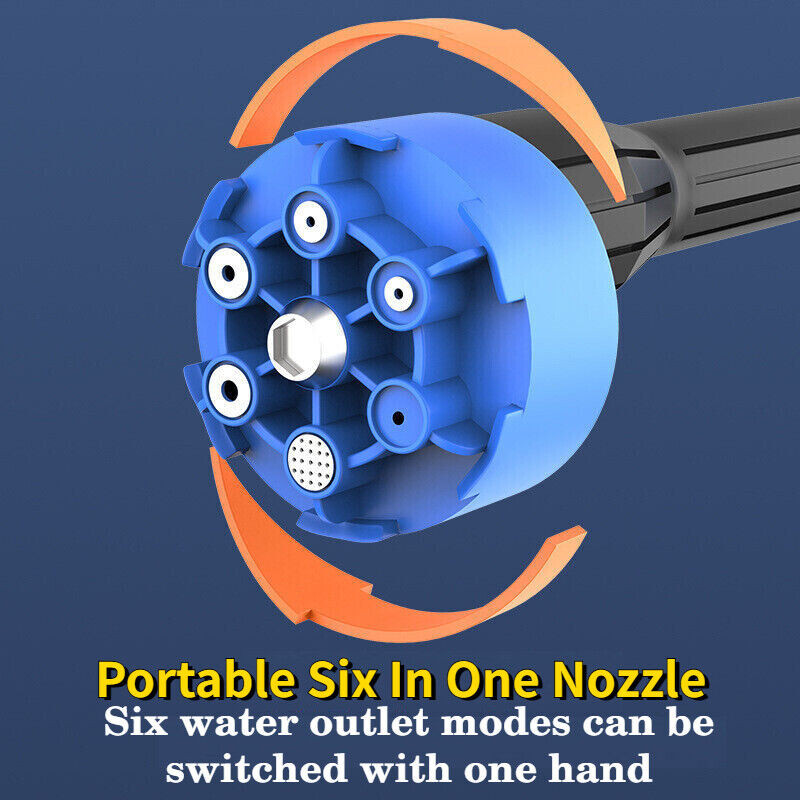 Portable High Pressure Car Washer Cordless Cleaner Wireless Water Spray Gun 300W
