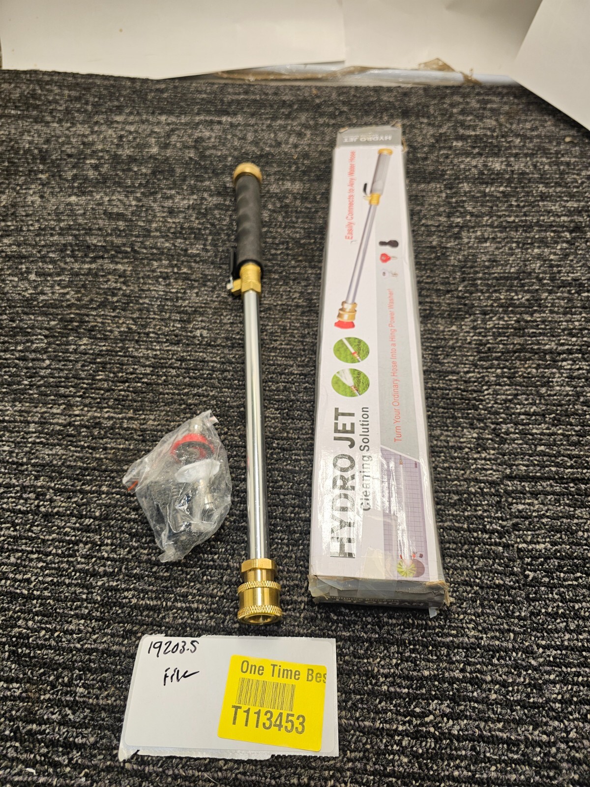 Hydro Jet Washer Wand High Pressure Compact Cleaning Solution Assembly