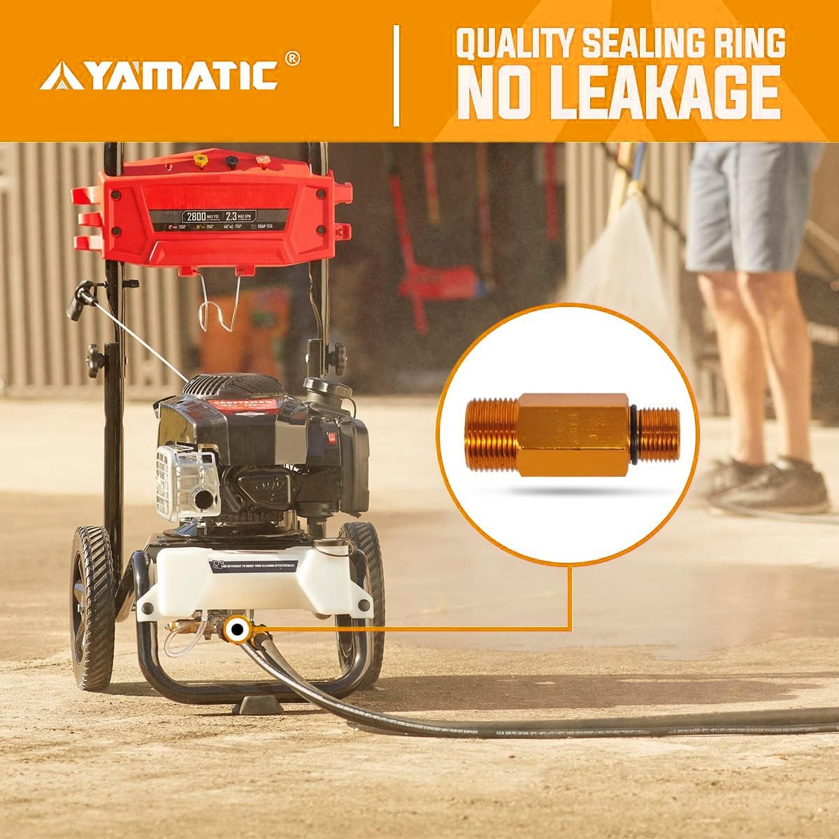YAMATIC Pressure Washer Parts for 190589GS 190634GS 201497GS,Gold