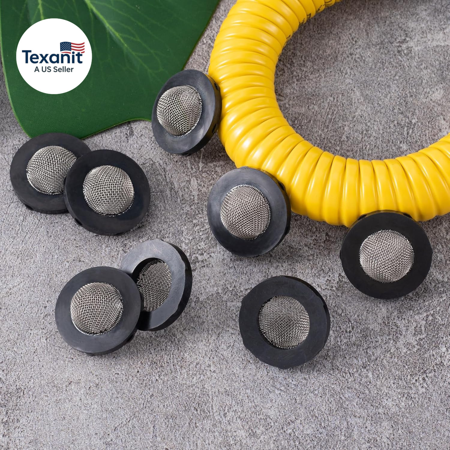 Hose Filter Washers Stainless Steel Hose Screen Inlet with Strainer Fittings Kit