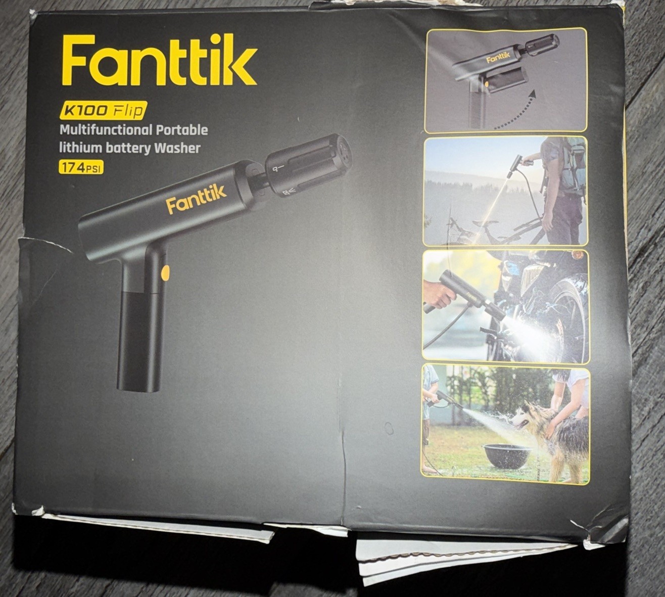 Fanttik K100 Electric Cordless Sprayer and Pressure Washer, Foldable