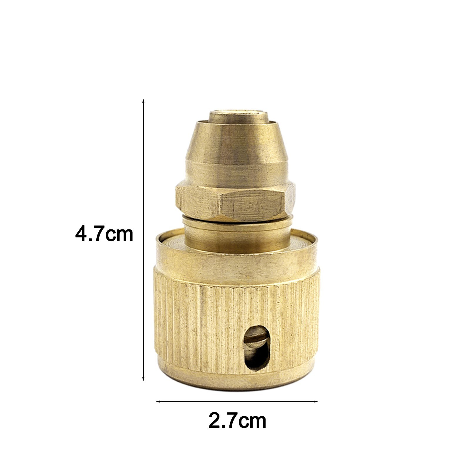 Expandable Hose Repair Adaptor 2 Pack Brass Connectors for 3/8 Inch Hoses