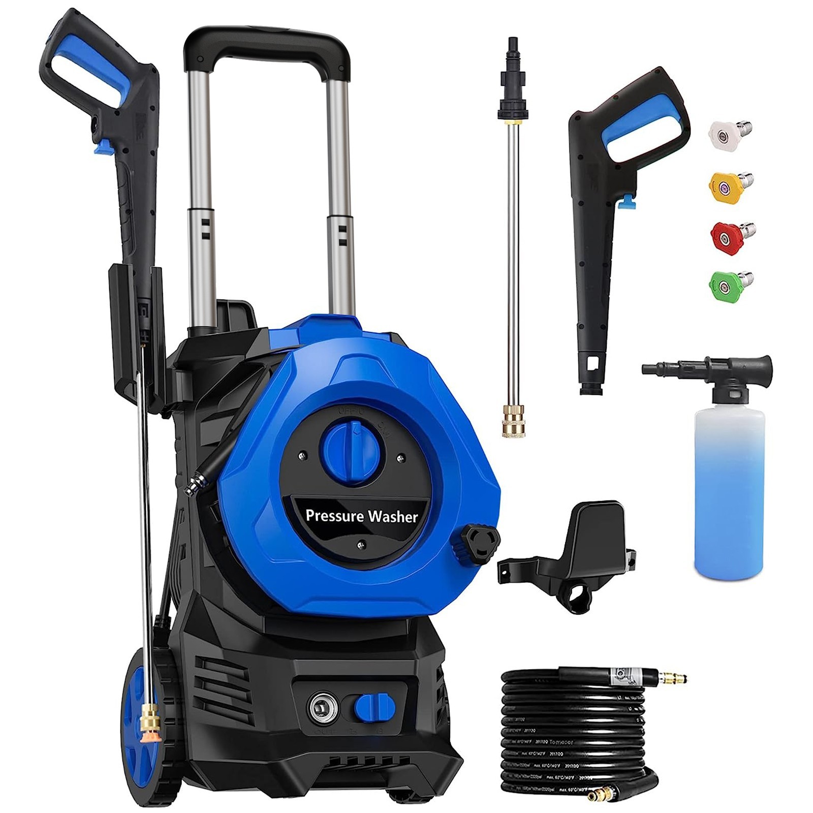 Pressure Washer 4200PSI 2.5GPM, 500ML Foam Cannon, 500ML Soap Tank, for Car