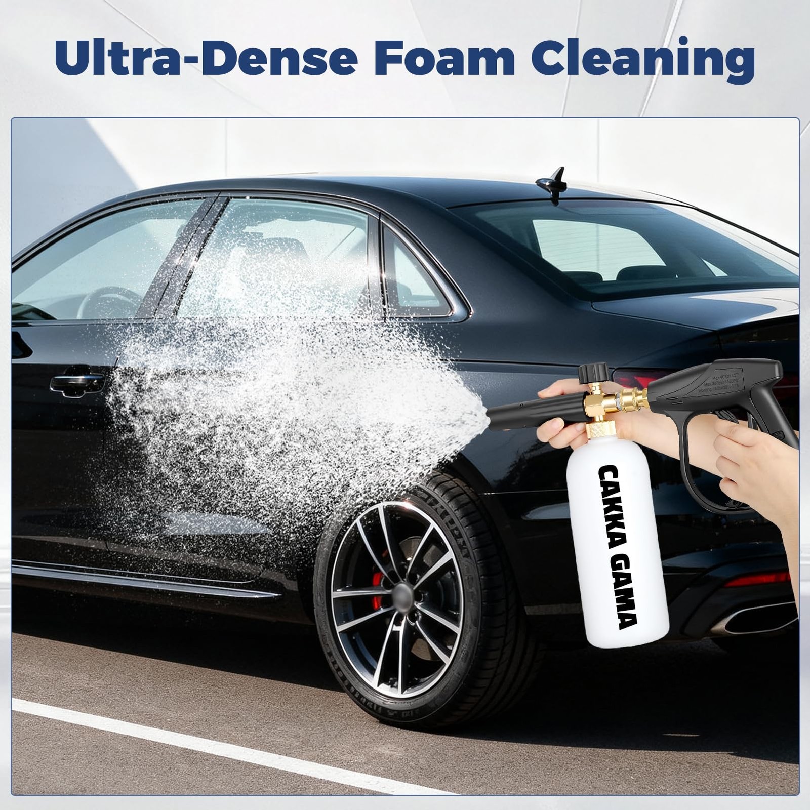 Foam Cannon for Pressure Washer, Industrial Car Wash Foam Sprayer with 1/4 In…