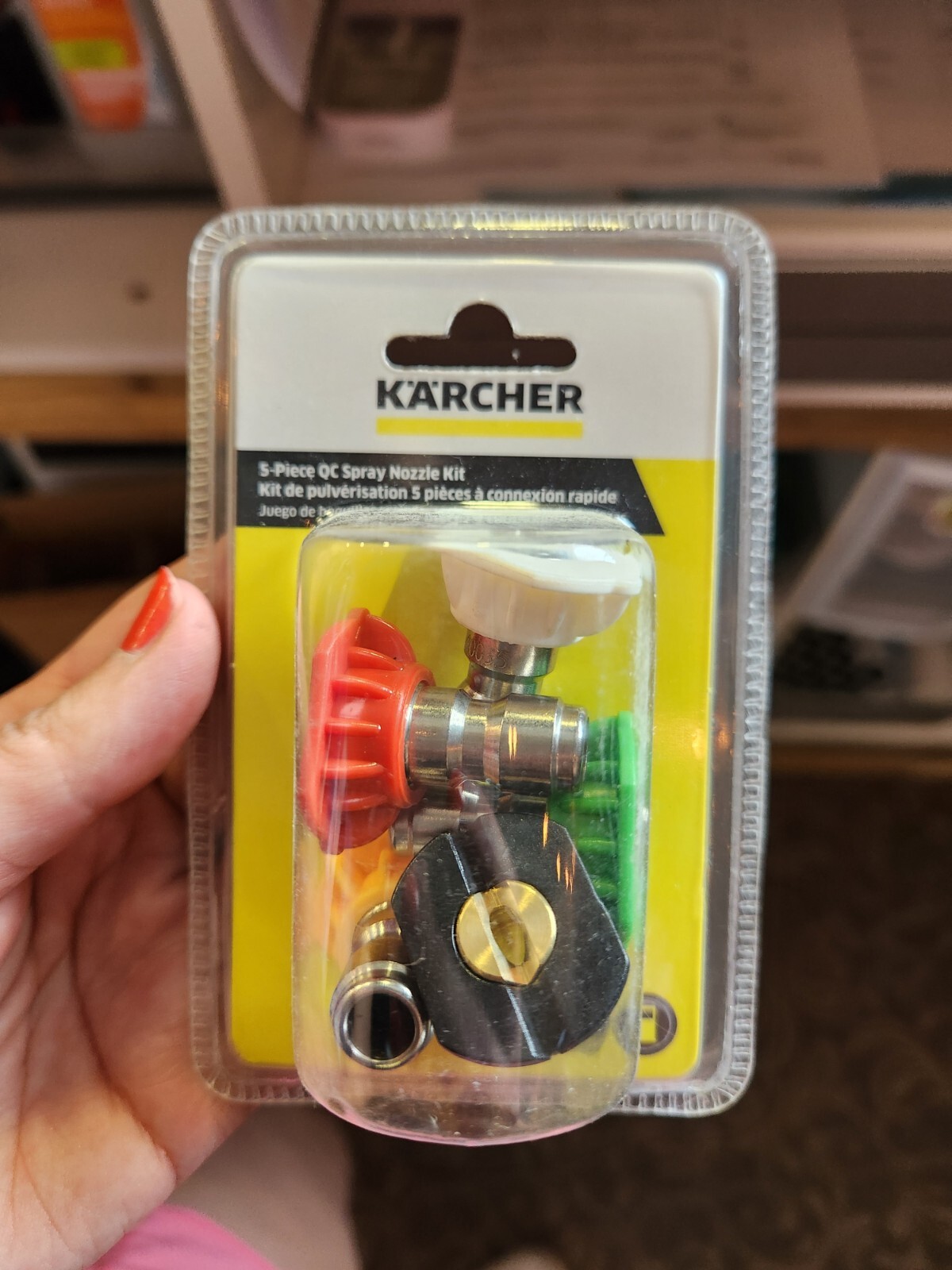Karcher 5-Piece Quick-Connect Spray Nozzles – 4000 PSI for Gas Washers